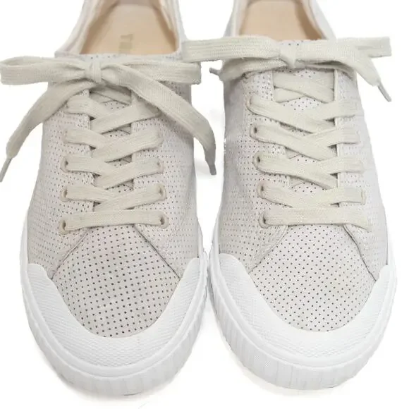 Tretorn White Perforated Marley 3 Sneakers Size 8.5 - Picture 3 of 10